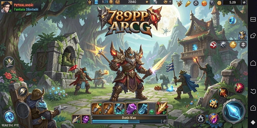 Menampilkan aksi seru dalam pertarungan ARPG di 789RP.