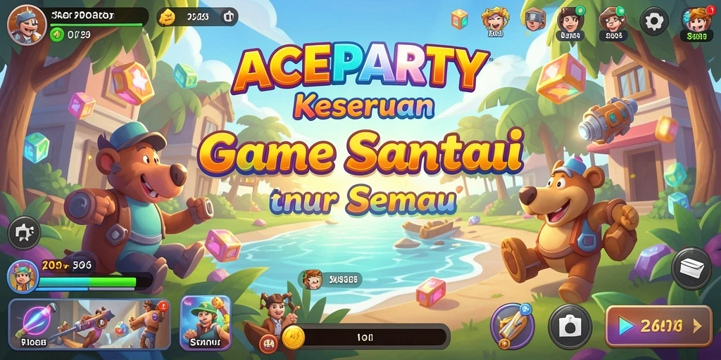Tampilan menarik dan gameplay seru dari ACEPARTY.
