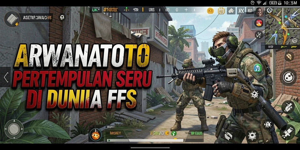 Gameplay intens ARWANATOTO dalam pertempuran FPS yang menegangkan.