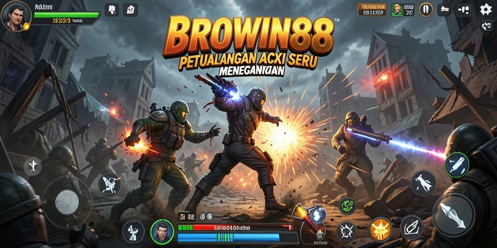 Tampilan gameplay aksi seru di BROWIN88 dengan grafis memukau.