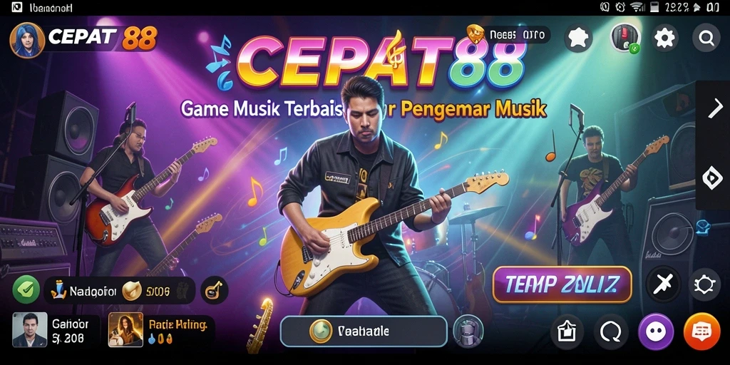 Tampilan gameplay interaktif di CEPAT88 dengan musik yang memukau.