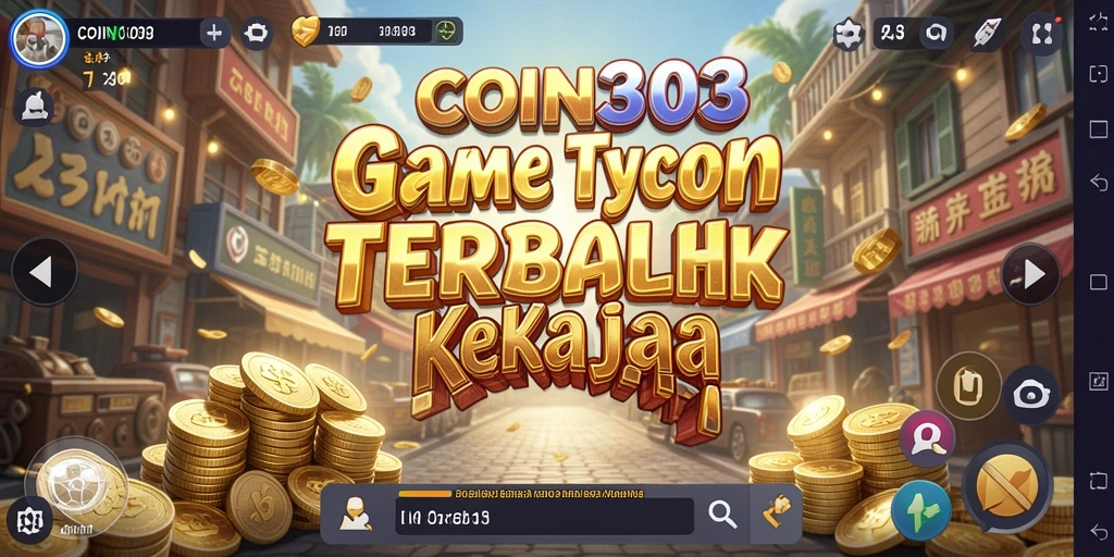Gameplay <strong>COIN303</strong> yang menarik dan penuh strategi dalam mengelola bisnis.