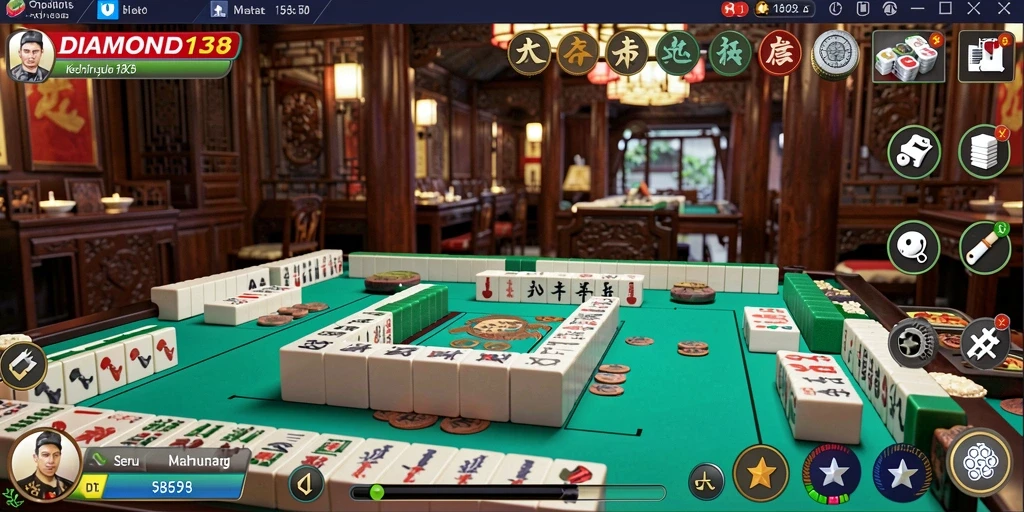 Tangkapan layar menampilkan gameplay Mahjong yang menarik dan seru.