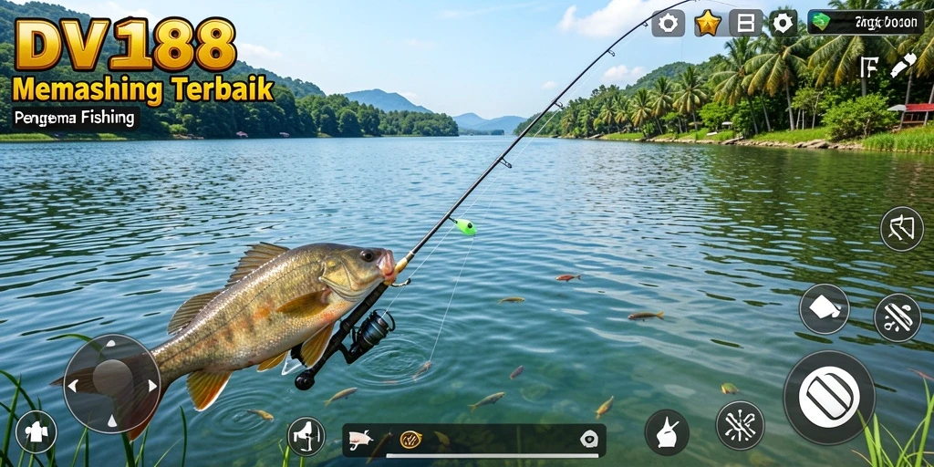 Gameplay menawan dari DV188 yang menampilkan memancing di alam.