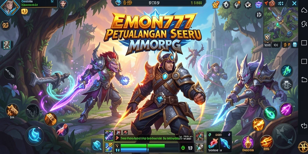 Screenshot EMON777 yang menunjukkan aksi seru dalam MMORPG.