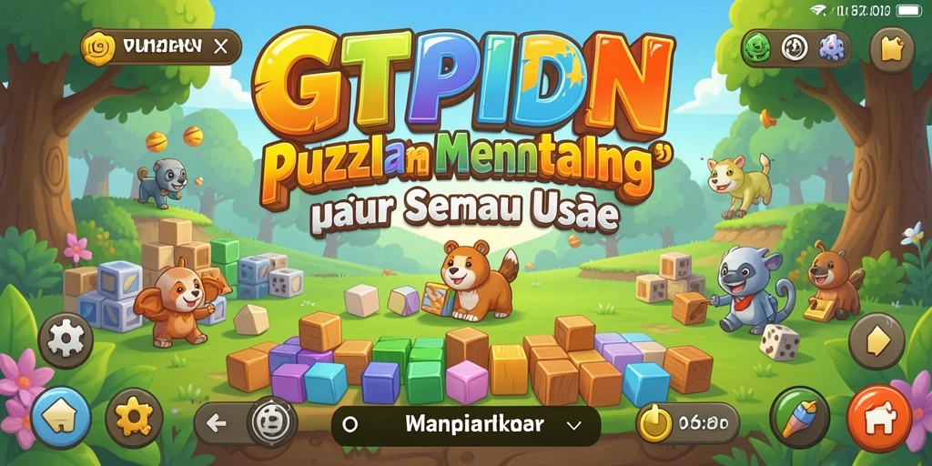 Tampilan menarik dari gameplay GTPIDN yang penuh warna.