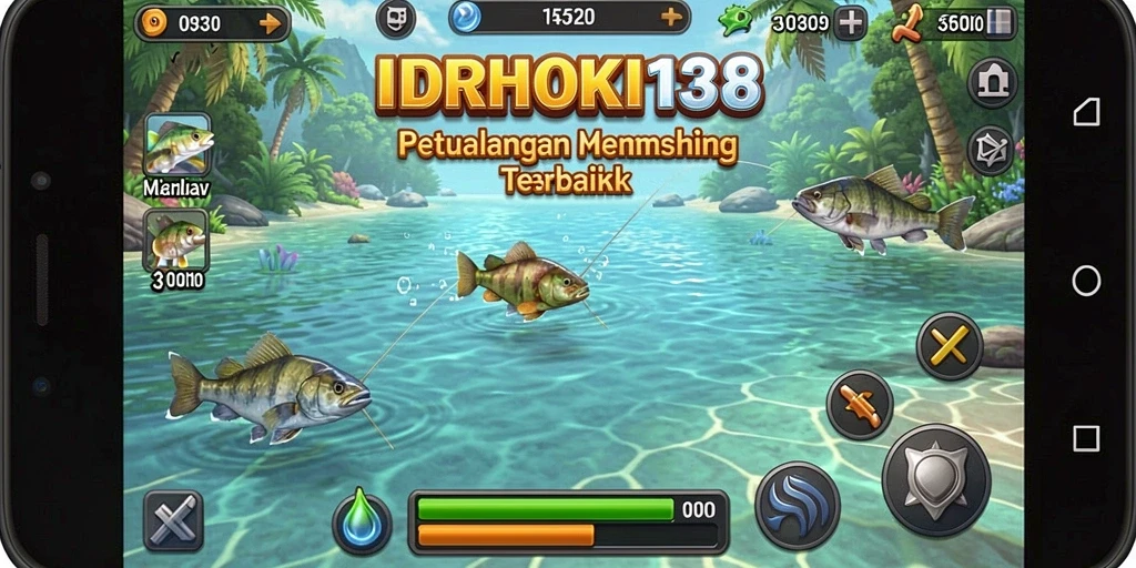 Screenshot gameplay <strong>IDRHOKI138</strong> menampilkan pengalaman memancing yang seru dan mendebarkan.