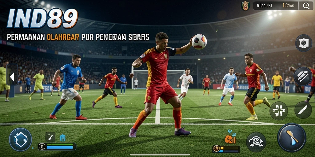 Screenshot gameplay IND89 dengan aksi seru dalam olahraga.