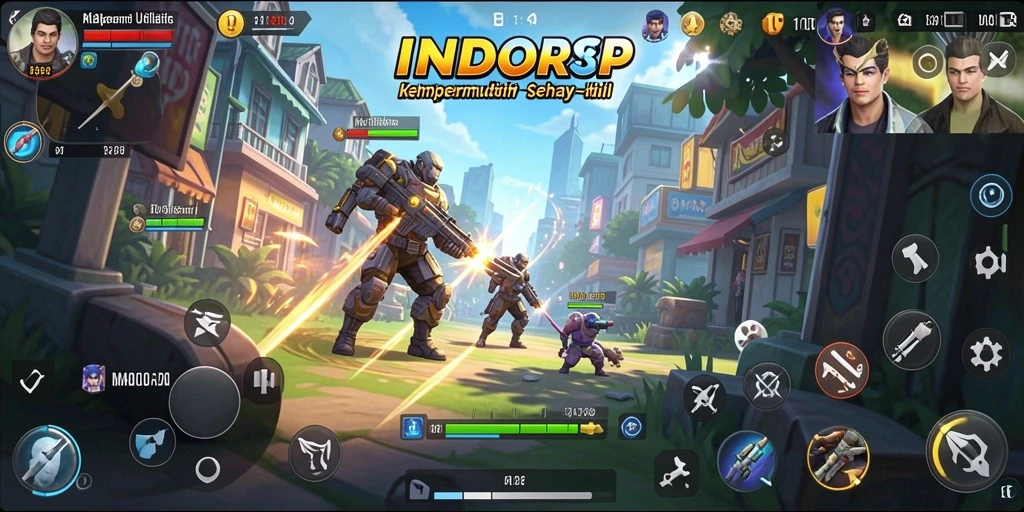 Tampilan utama aplikasi INDORP dengan fitur utilitas lengkap.