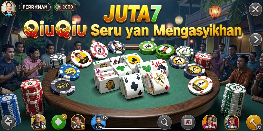 Tampilan gameplay QiuQiu yang mendebarkan dari JUTA7.