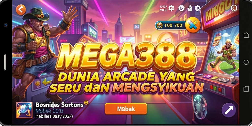 Screenshot MEGA388 menampilkan gameplay seru dengan tantangan arcade.