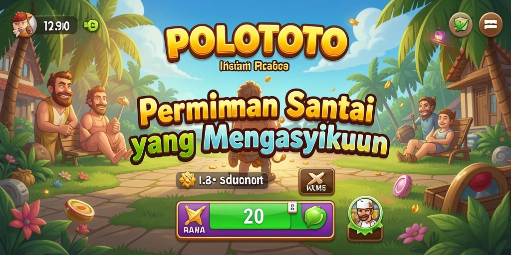Tangkapan layar dari gameplay seru POLOTOTO yang penuh warna.