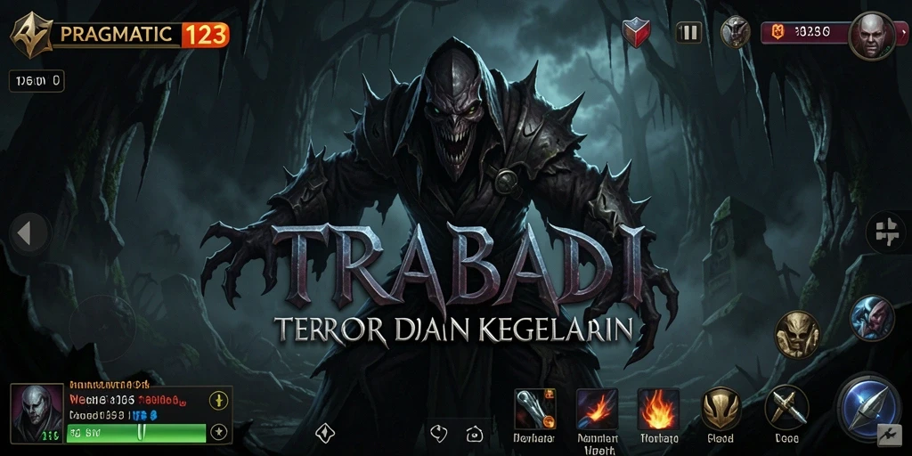 Screenshot utama PRAGMATIC123 menampilkan suasana mencekam dengan efek visual Horror yang menakjubkan.
