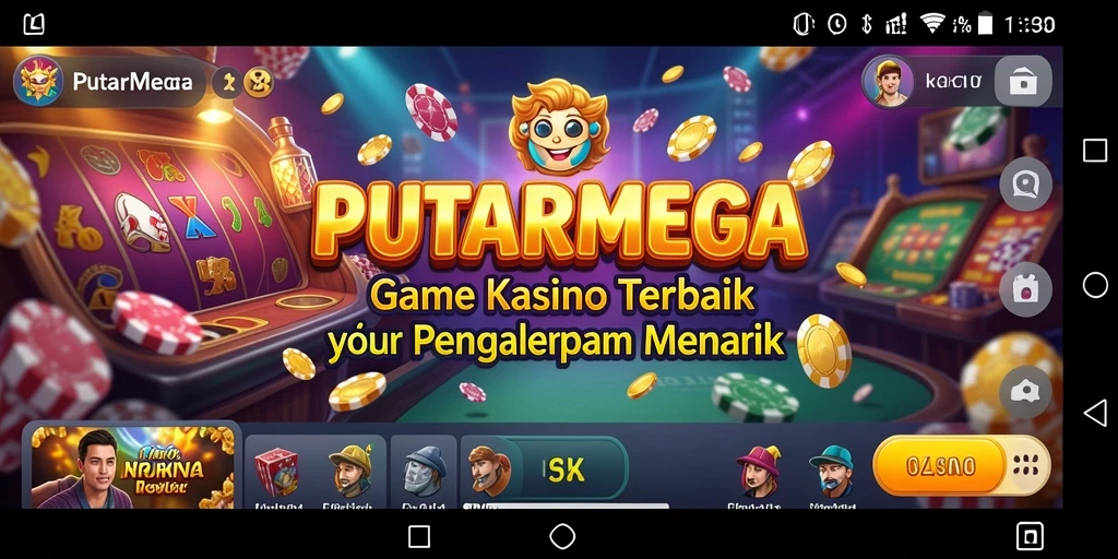 Gameplay PUTARMEGA yang seru dan menantang untuk pemain Kasino.