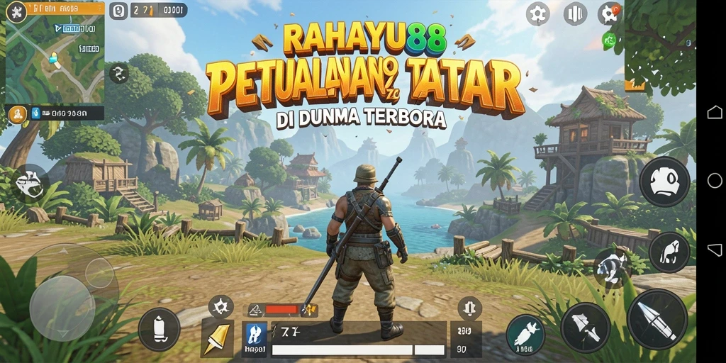 Tangkapan layar dari gameplay RAHAYU88 dengan eksplorasi dunia terbuka.