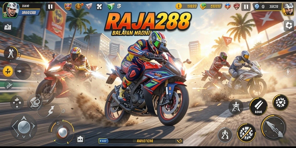 Gameplay menegangkan di balapan motor RAJA288.