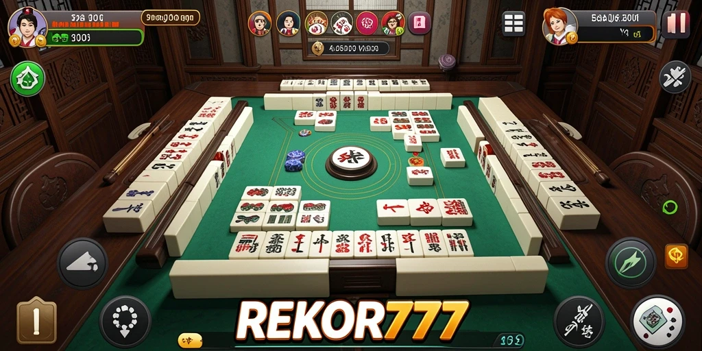 Gameplay REKOR777 menampilkan suasana Mahjong yang menarik dan imersif.