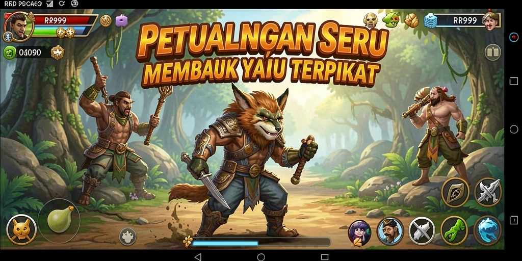Tampilan memukau dari gameplay petualangan di RR999.