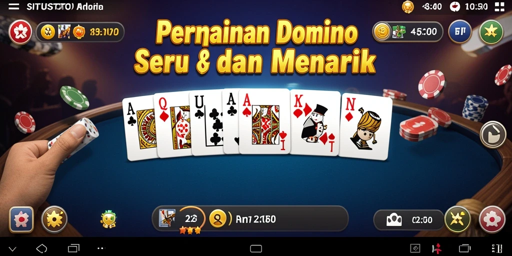 Tampilan utama gameplay Domino di SITUSTOTO yang menarik.