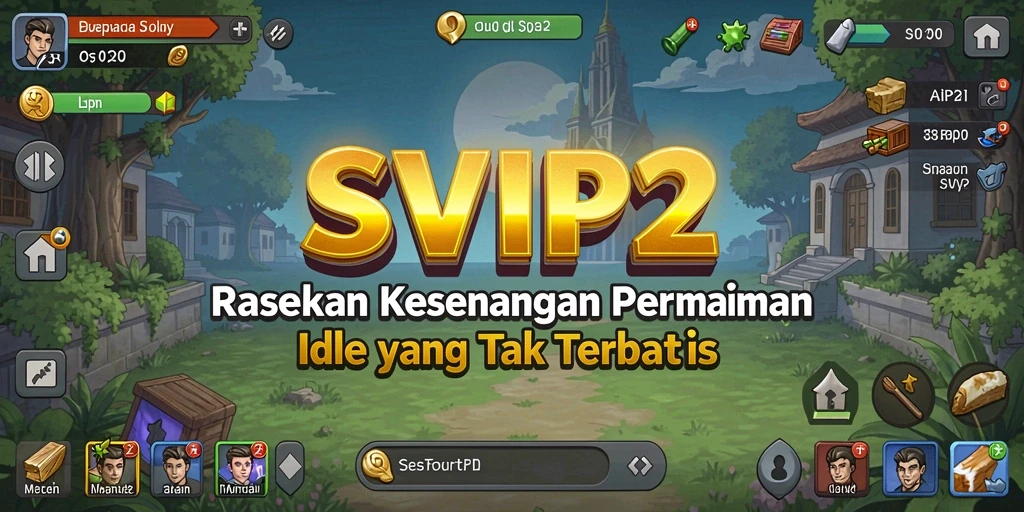 Screenshot gameplay SVIP2 menampilkan karakter yang sedang berkembang dalam mode Idle.
