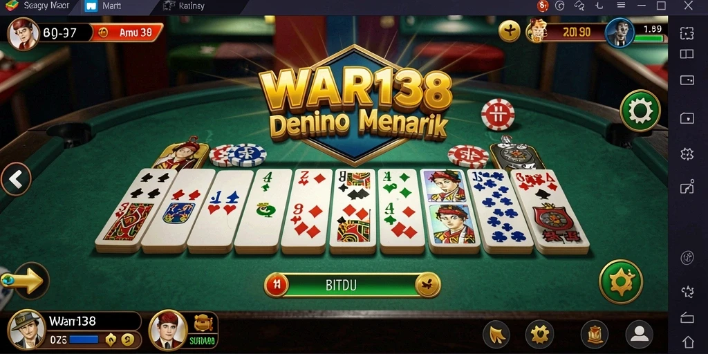 Tampilan gameplay menarik dari permainan Domino.